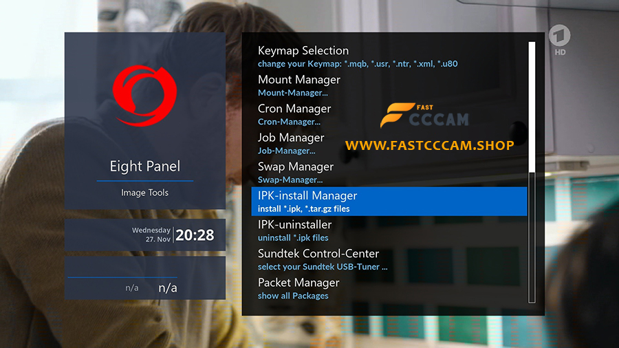 how to install cccam web manager software